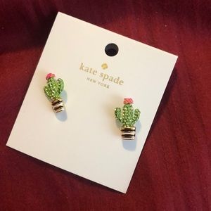 NWT Kate Spade Cactus Earrings